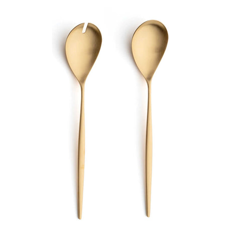 Moon Matte Gold Salad Set by Cutipol