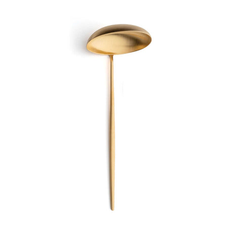 Moon Matte Gold Soup Ladle by Cutipol
