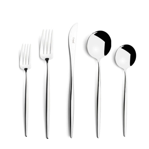 Moon Polished 5 Pc Set by Cutipol