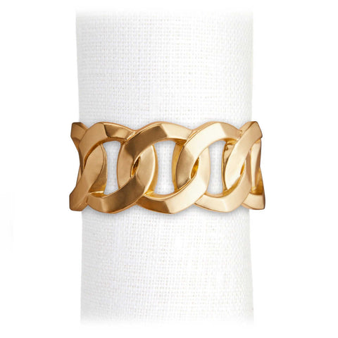Napkin Jewels Gold Cuban Link by L'Objet