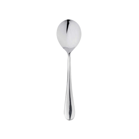 Natura Stainless Mirror Soup Spoon by Mepra