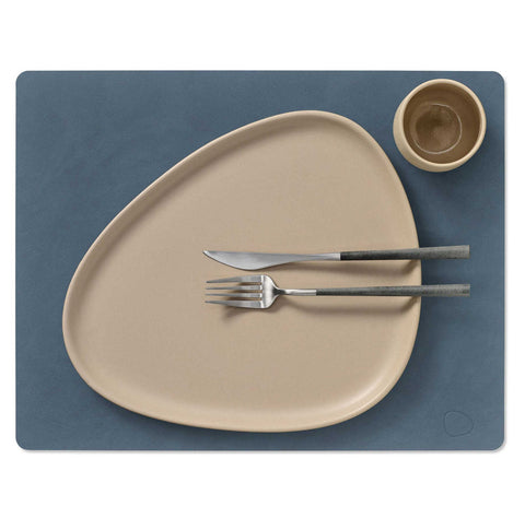 Nupo Table Mat Square Large Dark Blue by Lind DNA