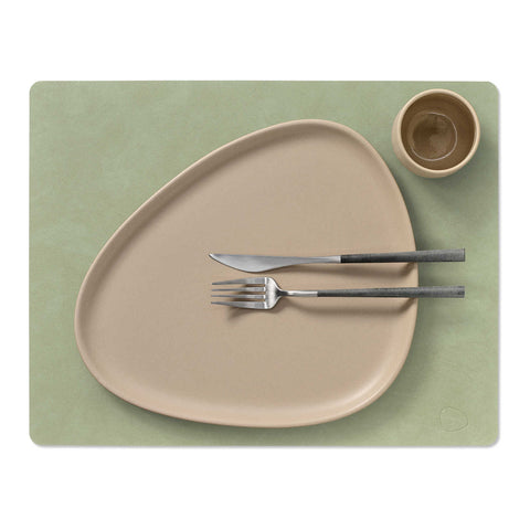 Nupo Table Mat Square Large Olive Green by Lind DNA