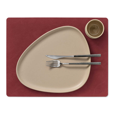 Nupo Table Mat Square Large Red by Lind DNA