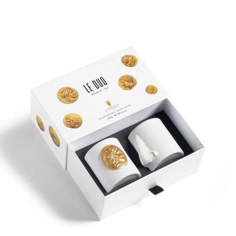 Odyssey Gift Sets Le Duo Gold: Medaille + Nez Candles - Small (Set of 2) by L'Objet