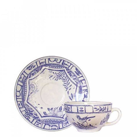 Oiseau Bleu Tea Cup And Saucer by Gien