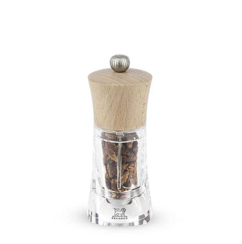 Oleron Chili Pepper Mill, Acrylic/Wood, Natural, 14 Cm - 5 In by Peugeot