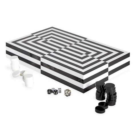 Op Art Backgammon Set by Jonathan Adler