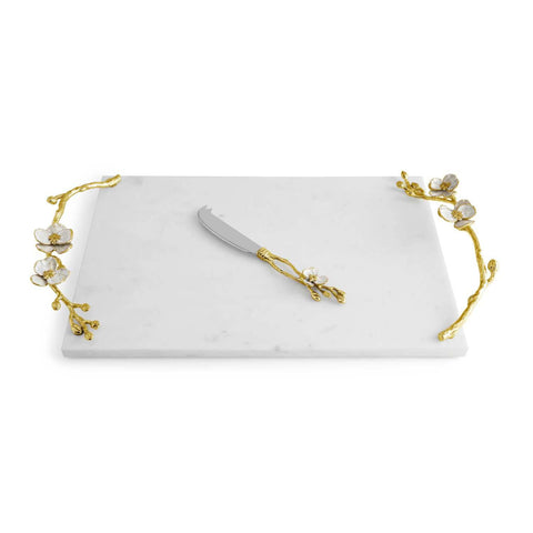 Orchid Large Cheese Board W/ Knife by Michael Aram