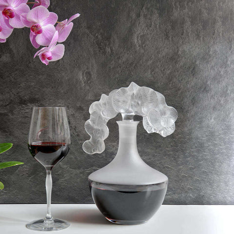 Orchidee Decanter, Numbered Edition by Lalique