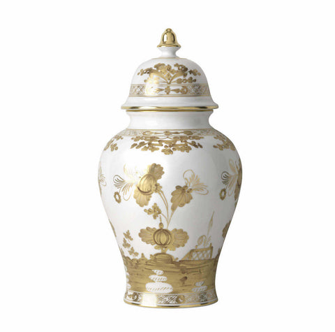 Oriente Italiano Aurum Potiche Vase With Cover by Ginori