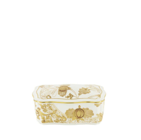 Oriente Italiano Aurum Rectangular Box With Cover  by Ginori