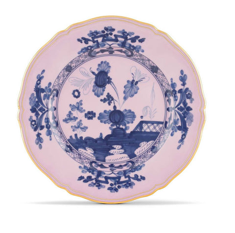 Oriente Italiano Azalea Gold Charger plate by Ginori