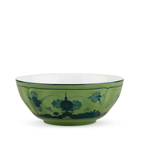 Oriente Italiano Malachite Bowl  by Ginori