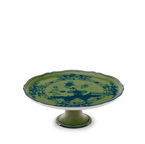 Oriente Italiano Malachite Cake Stand  by Ginori