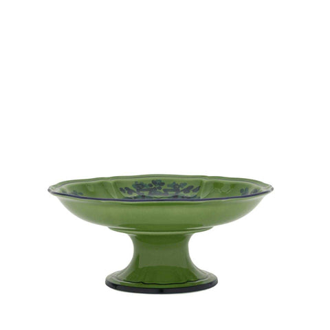 Oriente Italiano Malachite Fruit Stand by Richard Ginori