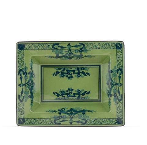 Oriente Italiano Malachite Rectangular Vide Poche by Ginori