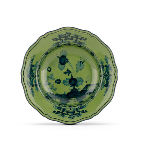 Oriente Italiano Malachite Soup Plate  by Ginori
