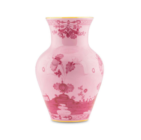 Oriente Italiano Porpora Gold Ming Vase 25cm by Ginori