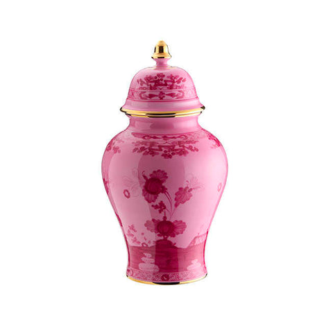 Oriente Italiano Porpora Gold Potiche Vase With Cover L by Richard Ginori