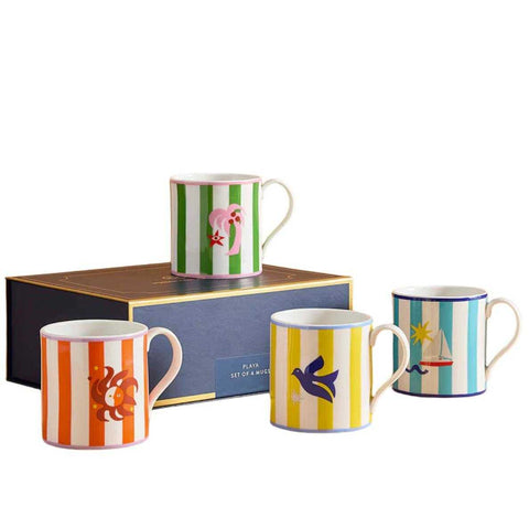 Playa Boxed Playa Mugs - Set Of 4 by Jonathan Adler