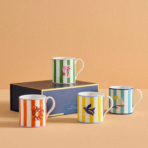 Playa Boxed Playa Mugs - Set Of 4 by Jonathan Adler