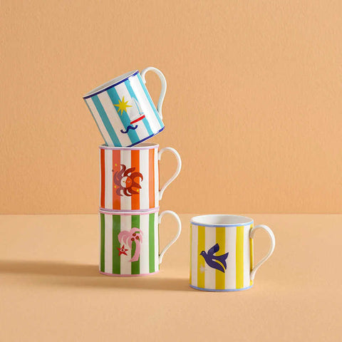 Playa Boxed Playa Mugs - Set Of 4 by Jonathan Adler