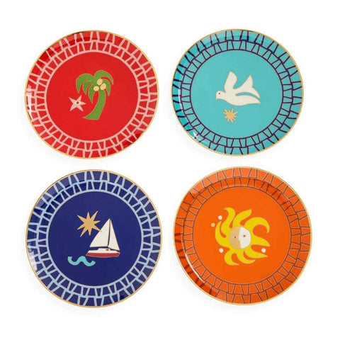 Playa Playa Small Plates - Set Of 4 by Jonathan Adler