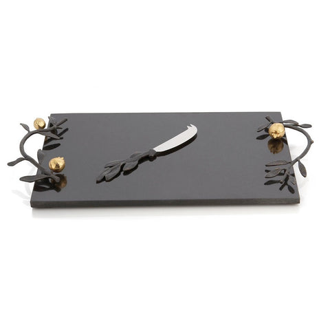 Pomegranate Cheese Board W/ Knife by Michael Aram