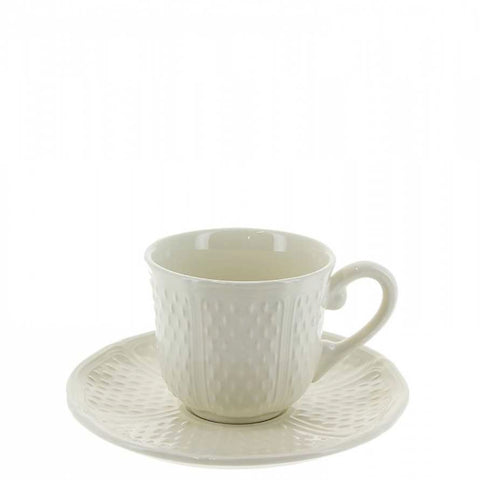 Pont Aux Choux White Tea Cup And Saucer by Gien