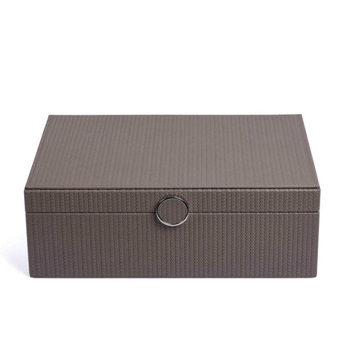 Prestige Medium Jewellery Box -Firenze Taupe by Pinetti