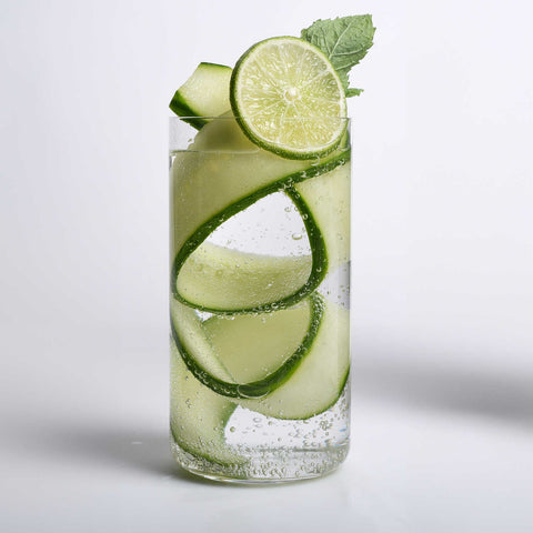 Profile Cylindrical Highball Set of 6 by Toyo-Sasaki Glass