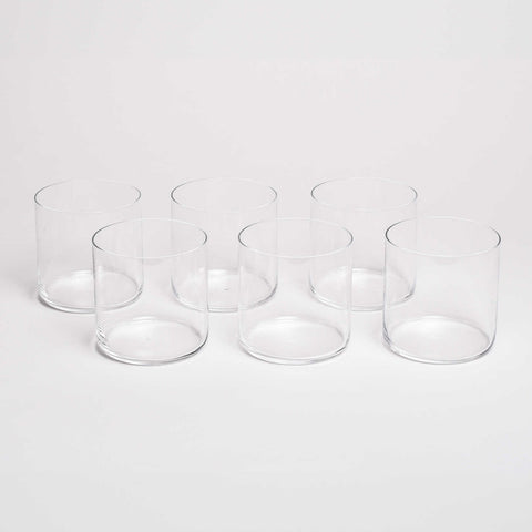 Profile Cylindrical Old Fashion Set of 6 by Toyo-Sasaki Glass