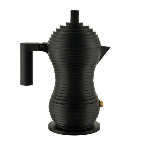 Pulcina Coffee Maker Black by Alessi