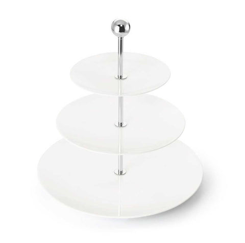 Pure 3 Tier Cake Stand with Plates 16/21/28 by Dibbern