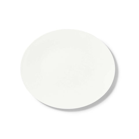 Pure Oval Platter / Dinner Plate 28cm White by Dibbern