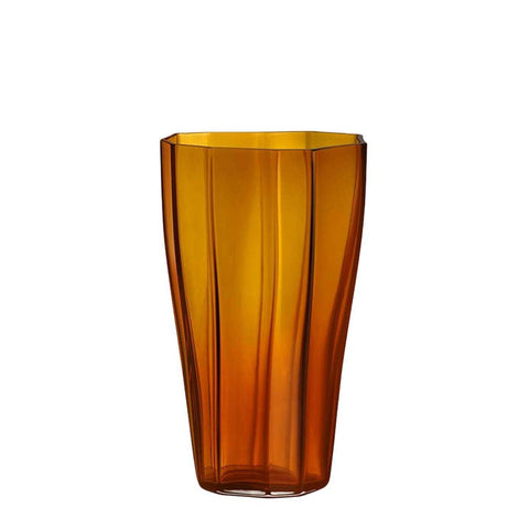 Reed Vase Amber Medium by Orrefors