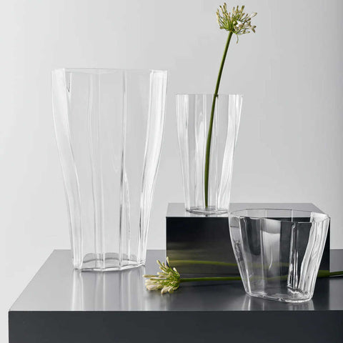 Reed  Vase Clear Medium by Orrefors