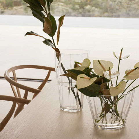 Reed  Vase Clear Medium by Orrefors