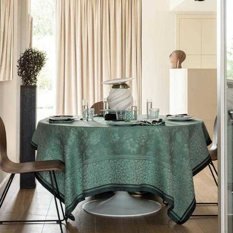 Romance - Green Tablecloth by Le Jacquard Francais