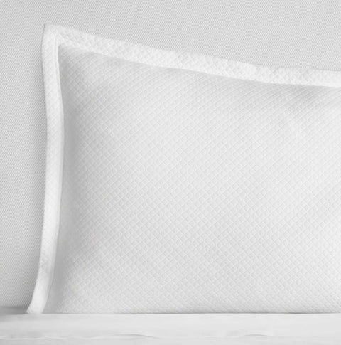 Rombo White Continental Sham by Sferra
