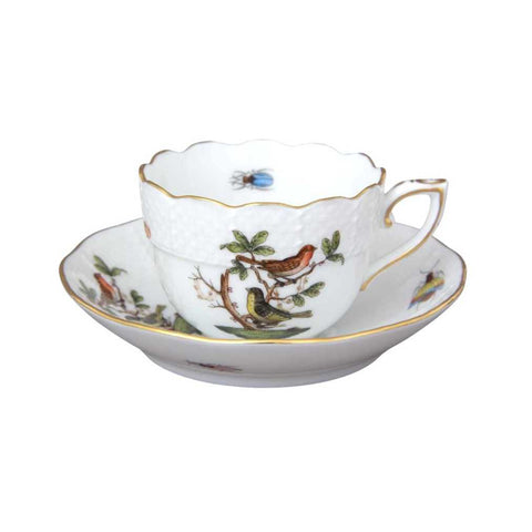 Rothschild Bird Moccacup With Saucer by Herend
