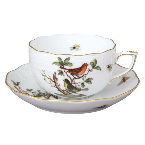 Rothschild Bird Teacup & Saucer by Herend