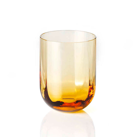 Rotondo Optic Tumbler Amber by Dibbern