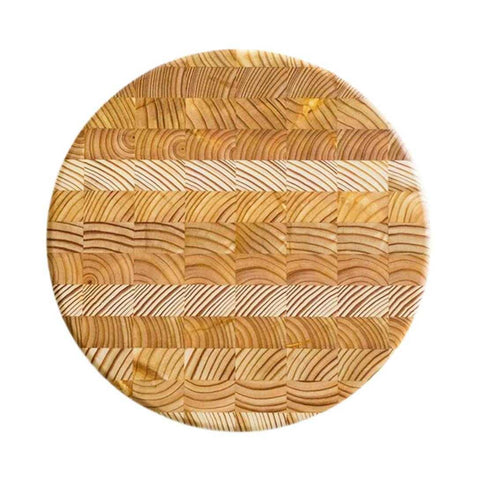 Round Cheese Board by Larch Wood