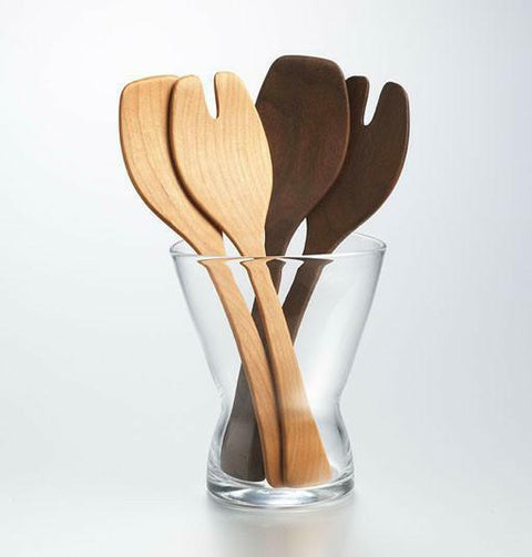 Salad Servers Cherry 17in by Andrew Pearce