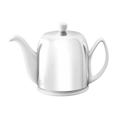 Salam White Teapot 6 Cup by Degrenne