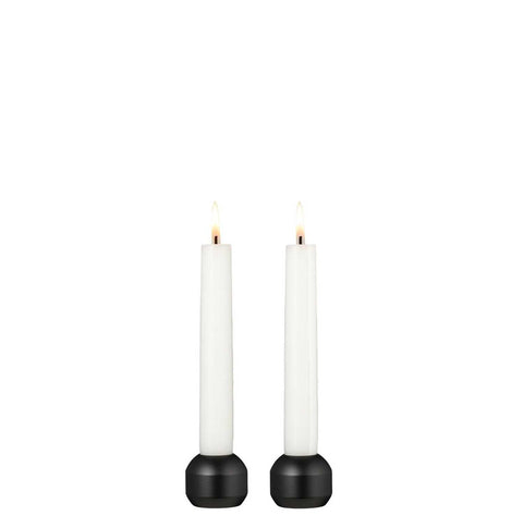 Silhouette 34 Candle Holder 2 Pcs Black Steel by Lind Dna