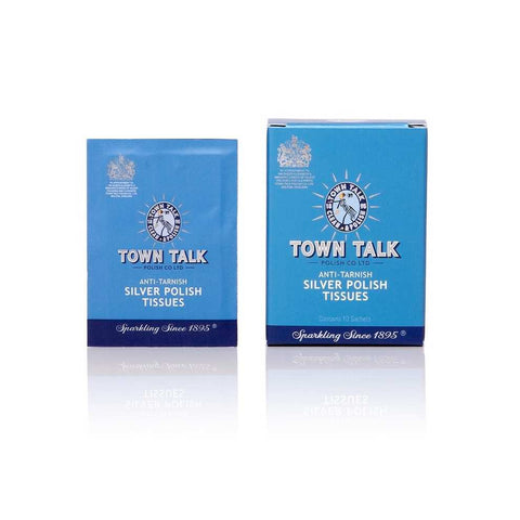 Silver Care Silver Polish Tissue Sachets (10 In  Carton) by Town Talk
