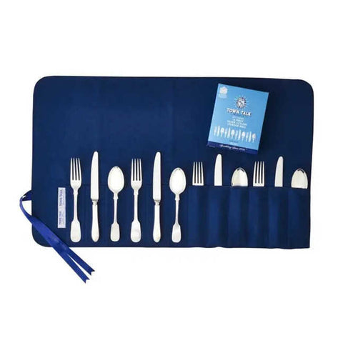 Silver Storage Silver 12-Pce cutlery Roll Dinner/Dessert Size 26cm by Town Talk
